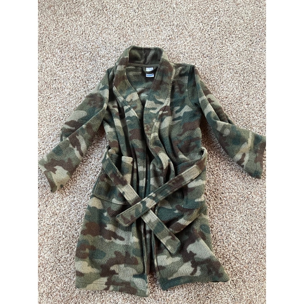 Boys camouflage bathrobe